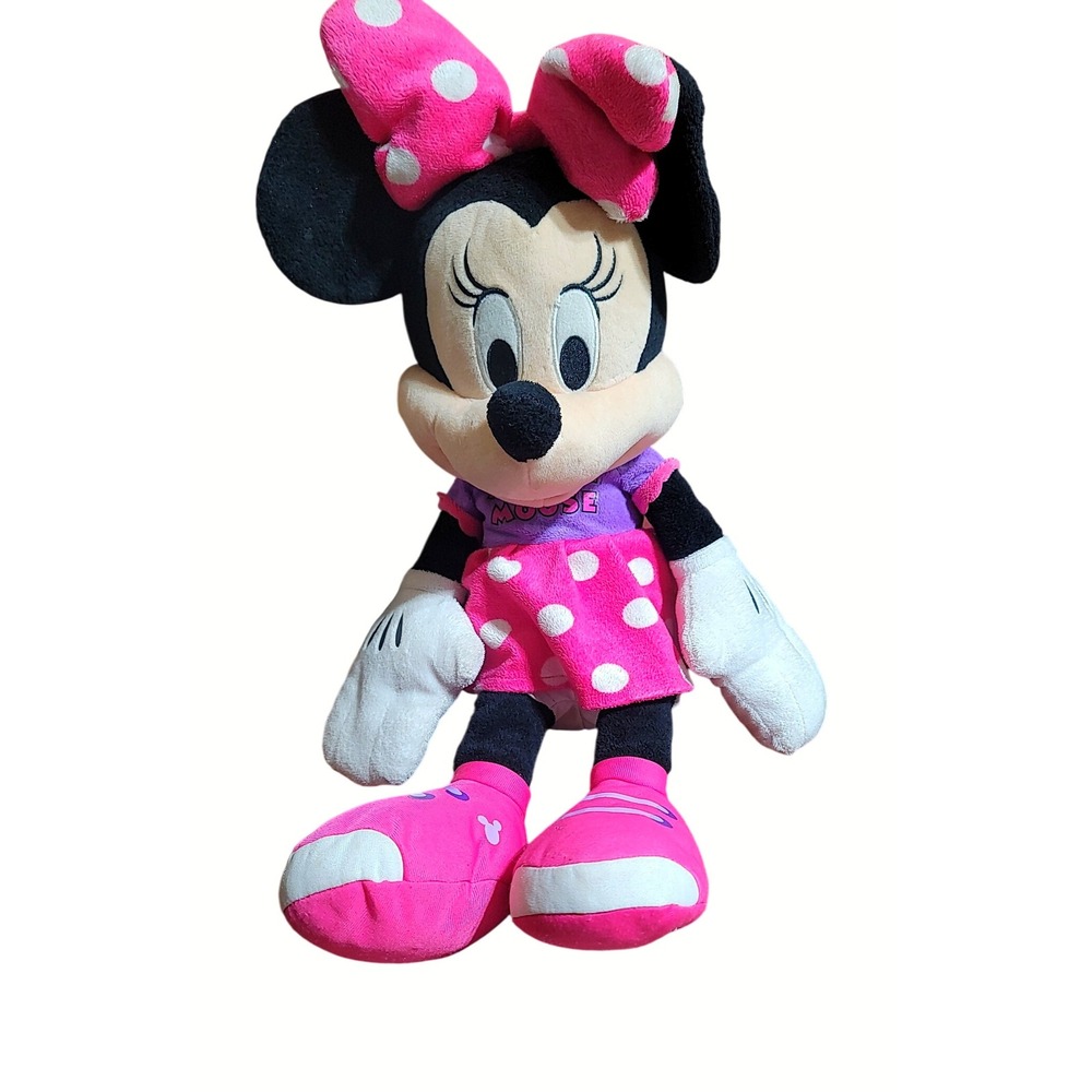 Disney Minnie Mouse 2016 Plush Dolls 2 Pack‎ Red Pink Polka Dot Outfit Toys - Picture 8 of 13